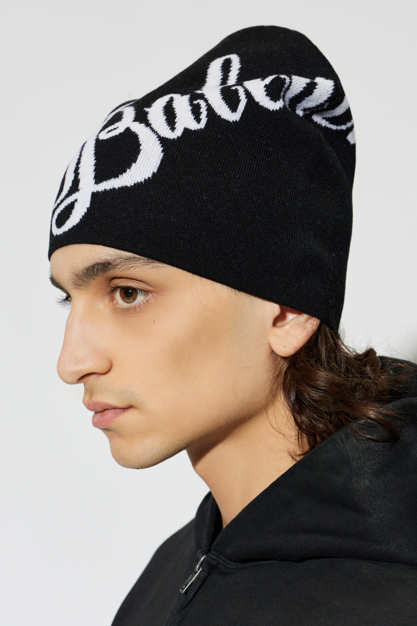 帽子 BALENCIAGA NEW LOGO ALL OVER WOOL KNIT Balenciaga Balenciaga all-over print beanie | Grailed
